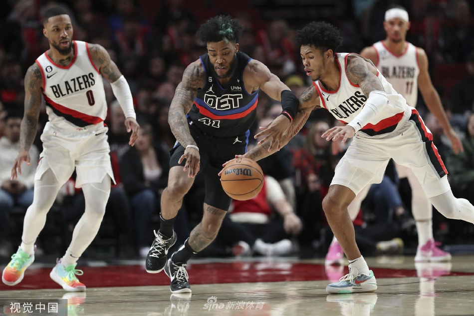 活塞大胜老鹰，杰里米-格兰特独砍40+